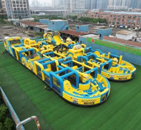 CR2-74 Minions Theme Challenging Run Giant Inflatable Obstacle Courses
