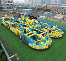 CR2-76 Minions Theme Challenging Run Giant Inflatable Obstacle Courses