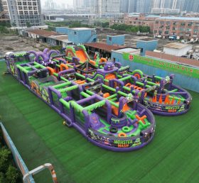 CR2-85 Monster Theme Challenging Run Giant Inflatable Obstacle Courses