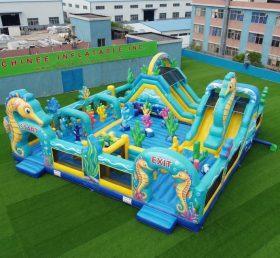 GF3-396 Seahorse Theme Inflatable Park