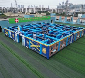 MAZE1-120 Police Station Theme Inflatable Maze