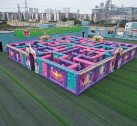 MAZE1-136 Shimmer & Shine Theme Inflatable Maze