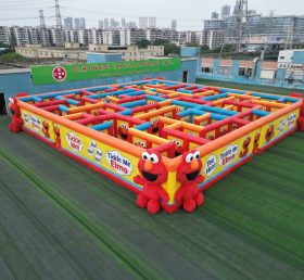 MAZE1-161 Tickle Me Elmo Theme Inflatable Maze