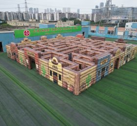 MAZE1-177 Wild West Theme Inflatable Maze