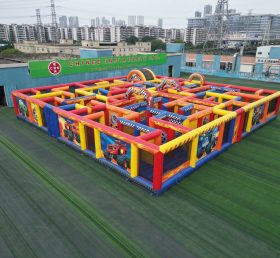 MAZE1-18 Blaze Monster Theme Inflatable Maze
