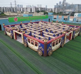 MAZE1-72 Horse Carriage Theme Inflatable Maze