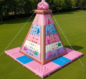 T11-4138 Barbie Theme Inflatable Climbing Wall