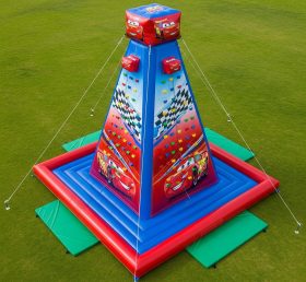 T11-4180 Cars Theme Inflatable Climbing Wall