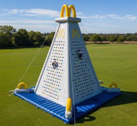 T11-4254 McDonald Theme Inflatable Climbing Wall