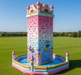 T11-4344 Princess Parties Theme Inflatable Climbing Wall