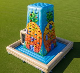 T11-4383 Spongebob Theme Inflatable Climbing Wall
