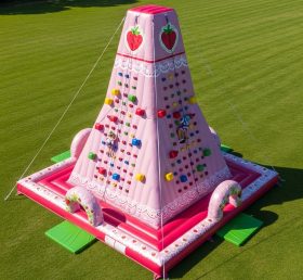 T11-4394 Strawberry Shortcake Theme Inflatable Climbing Wall