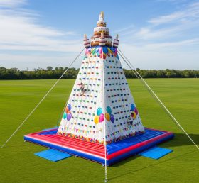 T11-4512 Birthdays Theme Inflatable Climbing Wall