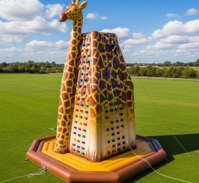 T11-4603 Giraffe Theme Inflatable Climbing Wall