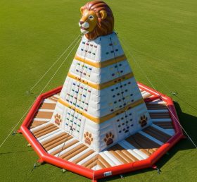T11-4628 Lion Theme Inflatable Climbing Wall