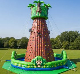 T11-4637 Monkey Theme Inflatable Climbing Wall