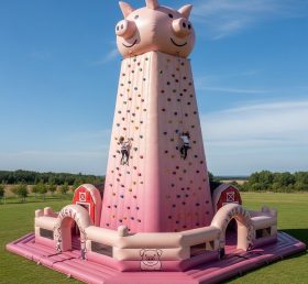 T11-4664 Pig Theme Inflatable Climbing Wall