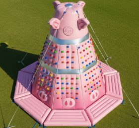 T11-4667 Pig Theme Inflatable Climbing Wall