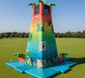 T11-4712 Tropical Theme Inflatable Climbing Wall