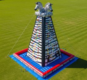 T11-4736 Zebra Theme Inflatable Climbing Wall