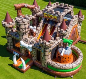 T5-2173 The Flintstones Theme Inflatable Castles