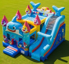 T5-2229 Baby Shark Theme Inflatable Castles
