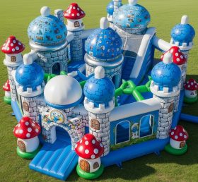 T5-2518 The Smurfs Theme Inflatable Castles