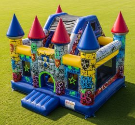 T5-2953 Graffiti Theme Inflatable Castles