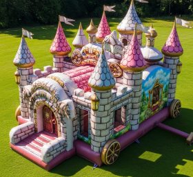 T5-2975 Horse Carriage Theme Inflatable Castles
