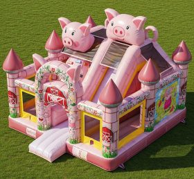 T5-3034 Pig Theme Inflatable Castles
