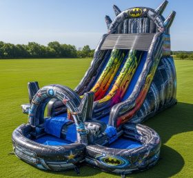 T8-9274 Batman Theme Inflatable Water Slide