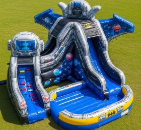 T8-9276 Batman Theme Inflatable Water Slide