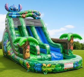 T8-9290 Lilo & Stitch Theme Inflatable Water Slide
