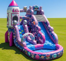 T8-9294 L.O.L. SURPRISE Theme Inflatable Water Slide