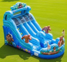 T8-9311 Moana Theme Inflatable Water Slide