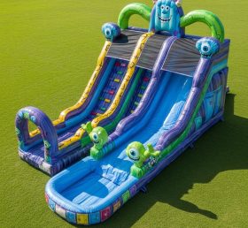 T8-9316 Monsters Inc Theme Inflatable Water Slide