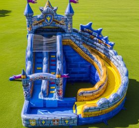 T8-9321 Nella Knight Theme Inflatable Water Slide