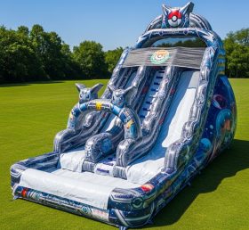 T8-9338 Pokemon Theme Inflatable Water Slide