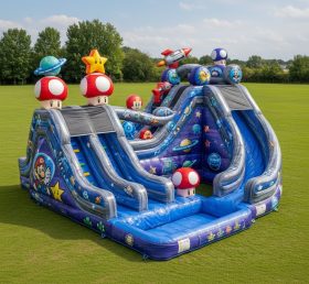 T8-9364 Super Mario Theme Inflatable Water Slide