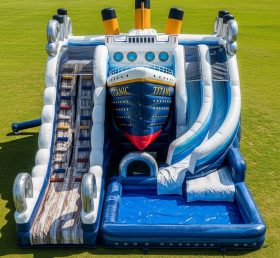 T8-9378 Titanic Theme Inflatable Water Slide