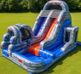 T8-9380 Transformers Theme Inflatable Water Slide
