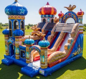 T8-9388 Aladdin Theme Inflatable Dry Slide