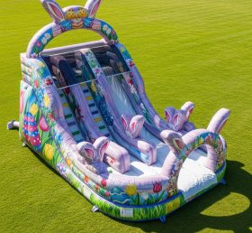 T8-9396 Easter Theme Inflatable Dry Slide